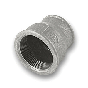 3/8Inch x 1/4Inch Galvanised Reducing Socket Tube/Pipe Fitting EN10242 (fig.240)