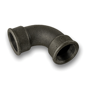 1/2Inch Black FxF Short Bend Tube/Pipe Fitting EN10242 (fig.2A)
