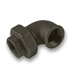 1/2" Black FxF 90° Union Elbow Tube/Pipe Fitting EN10242 (fig.96)