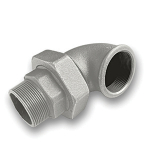 1" Galvanised MxF 90° Union Elbow Tube/Pipe Fitting EN10242 (fig.98)
