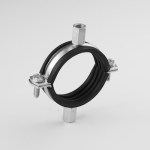 1 1/4" Rubber Lined Clamp - Double Bossed