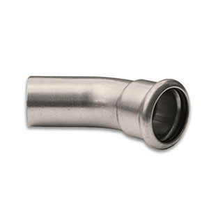15mm 45° Elbow with Plain End