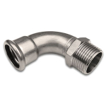 22mm x 3/4" Elbow Adapter 90° with Male Thread