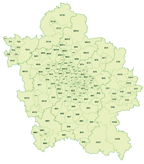 Hacketts Local Delivery Zone Map