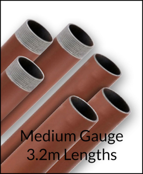 3.2m Red Oxide Medium Gauge Tube/Pipe
