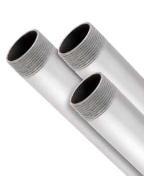 Mild Steel Heavy Screwed & Socketed Galvanised Tube - 6.4 metre Mild Steel Heavy Screwed & Socketed Galvanised Tube - 6.4 metre