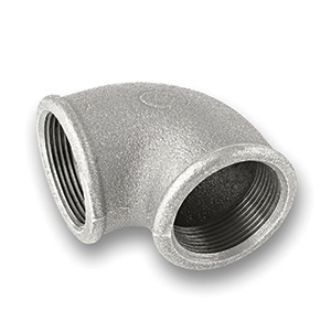 90° Galvanised FxF Elbow Malleable Pipe Fitting