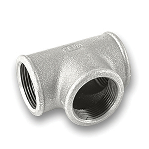 Galvanised Equal Tee Malleable Pipe Fitting