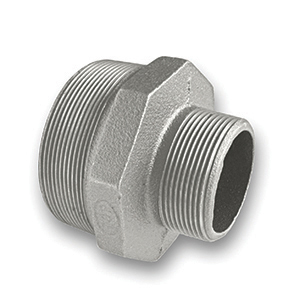 Galvanised Reducing Hexagon Nipple Malleable Pipe Fitting