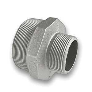 Galvanised Reducing Hexagon Nipple Malleable Pipe Fitting Galvanised Reducing Hexagon Nipple Malleable Pipe Fitting