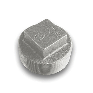 Galvanised Square Head Plug Malleable Pipe Fitting