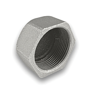 Galvanised Hexagon Cap Malleable Pipe Fitting