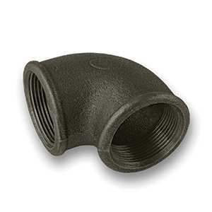 Black 90° FxF Elbow Malleable Pipe Fitting