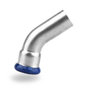 Press-Fit 316L Stainless Steel 45° MxF Elbow Press-Fit 316L Stainless Steel 45° MxF Elbow