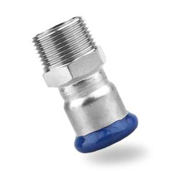 Press-Fit 316L Stainless Steel BSPT Male Adapter Press-Fit 316L Stainless Steel BSPT Male Adapter