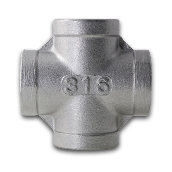 BSPP Equal Cross 150lb 316 Stainless Steel