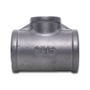 BSPP Equal Tee 150lb 316 Stainless Steel