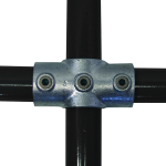 1" (G25) C22 Two Socket Cross Tube/Pipe Clamp