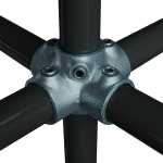 1 1/2" (G40) C24 4 Way Cross with Central Tube Tube/Pipe Clamp