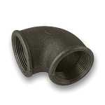 1/2" Black FxF 90° Elbow Tube/Pipe Fitting EN10242 (fig.90)