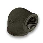 1" x 1/2" Black 90° Reducing Elbow