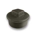 1/2" Black Beaded Square Head Plug