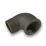 2 1/2" Black 90° Elbow