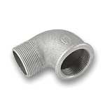 2 1/2" Galvanised 90° Elbow 2 1/2" Galvanised 90° Elbow
