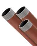 6" (150mm) 6.4m EN10255 Red Oxide Heavy Screwed & Socketed Tube