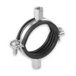1 1/4" Rubber Lined Clamp - Double Bossed