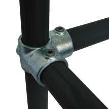 1 1/2inch (G40) C21 Corner c/w Through Tube Tube/Pipe Clamp
