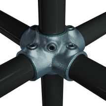 1 1/2inch (G40) C24 4 Way Cross with Central Tube Tube/Pipe Clamp
