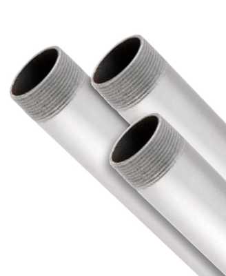 Mild Steel Heavy Screwed & Socketed Galvanised Tube - 6.4 metre