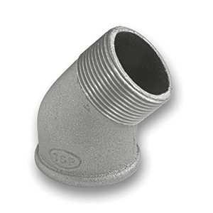 45° Galvanised MxF Elbow Malleable Pipe Fitting