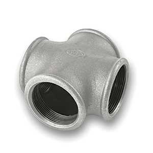 Galvanised Cross Malleable Pipe Fitting
