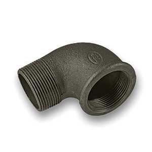 Black 90° MxF Elbow Malleable Pipe Fitting
