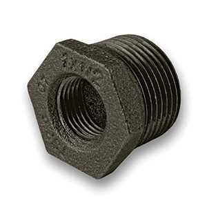 Black Reducing Bush Malleable Pipe Fitting