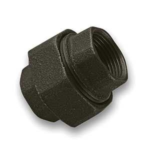 Black FxF Union Malleable Pipe Fitting