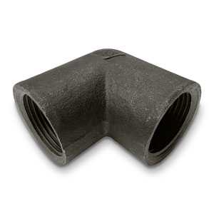 90° Mild Steel Black FxF Elbow EN10241