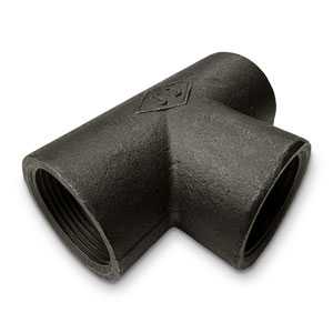 Mild Steel Black Equal Tee EN10241