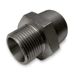 Mild Steel Black Reducing Hexagon Nipple EN10241