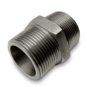 Intrinsic® Mild Steel Black Hexagon Nipple EN10241