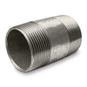 Intrinsic&reg; Mild Steel Galvanised Barrel Nipple EN10241