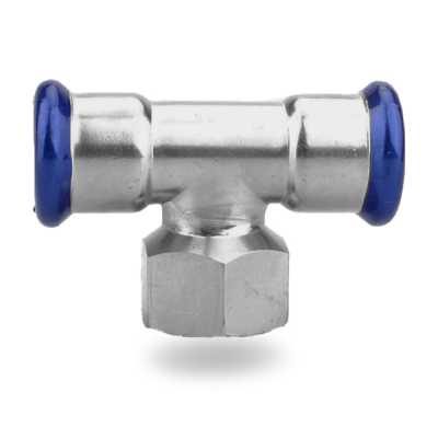 316L Stainless Steel Tee with BSPP Female Thread