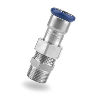 316L Stainless Steel Adapter Union with BSPT Male Thread