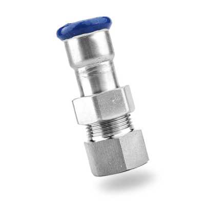 316L Stainless Steel Adapter Union with BSPP Female Thread