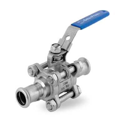 316L Stainless Steel 3 Piece Ball Valve