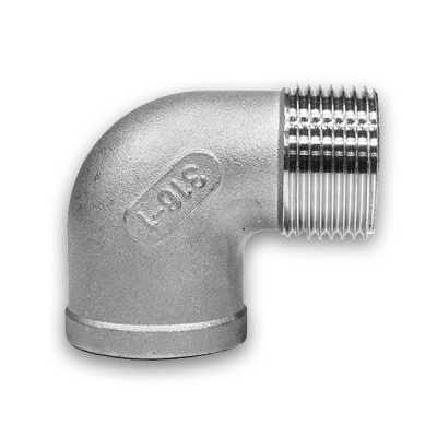 BSPT/BSPP 90° MxF Elbow 150lb 316 Stainless Steel