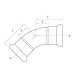 316L Stainless Steel 45° Elbow